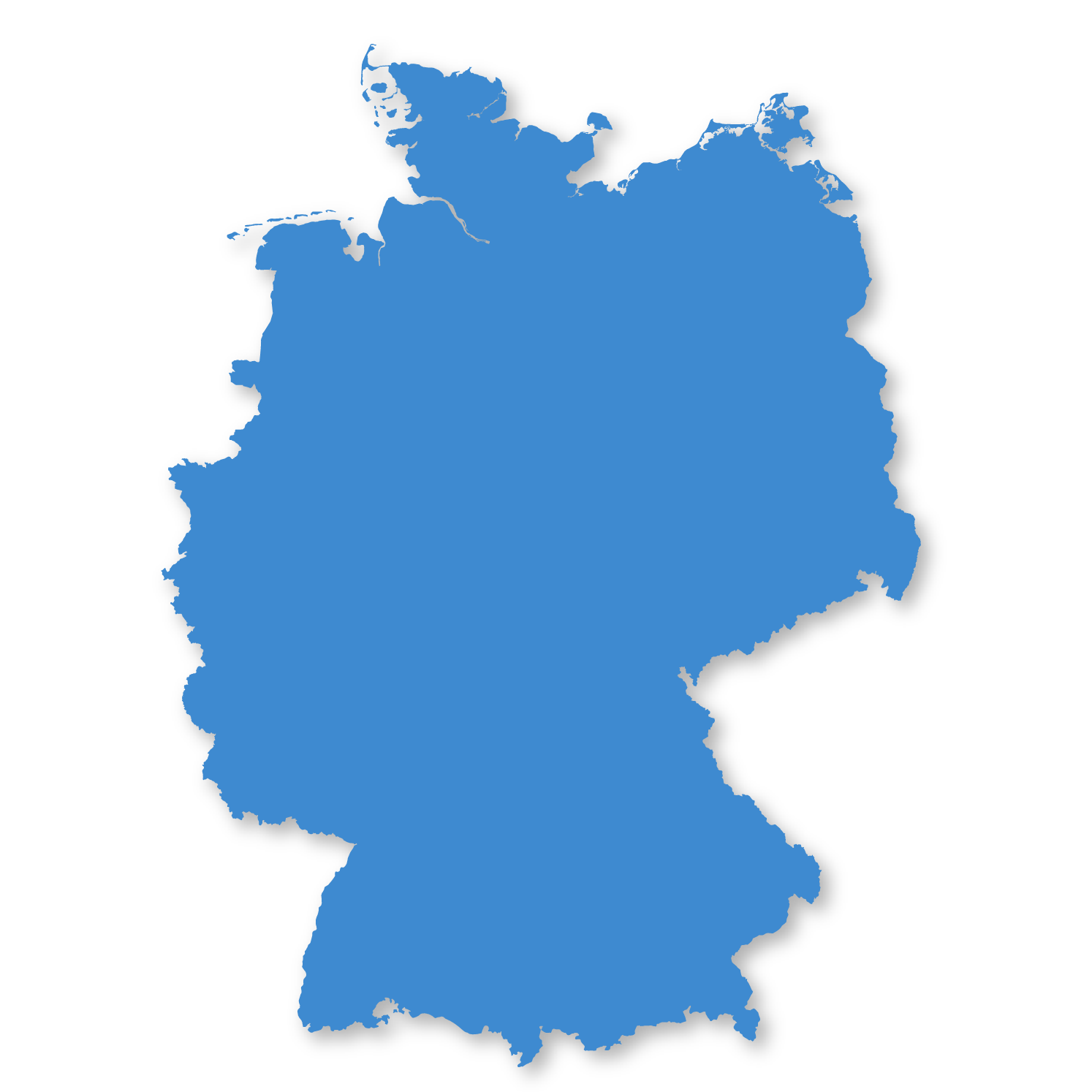 Duitsland Dropshadow 2X Vierkant