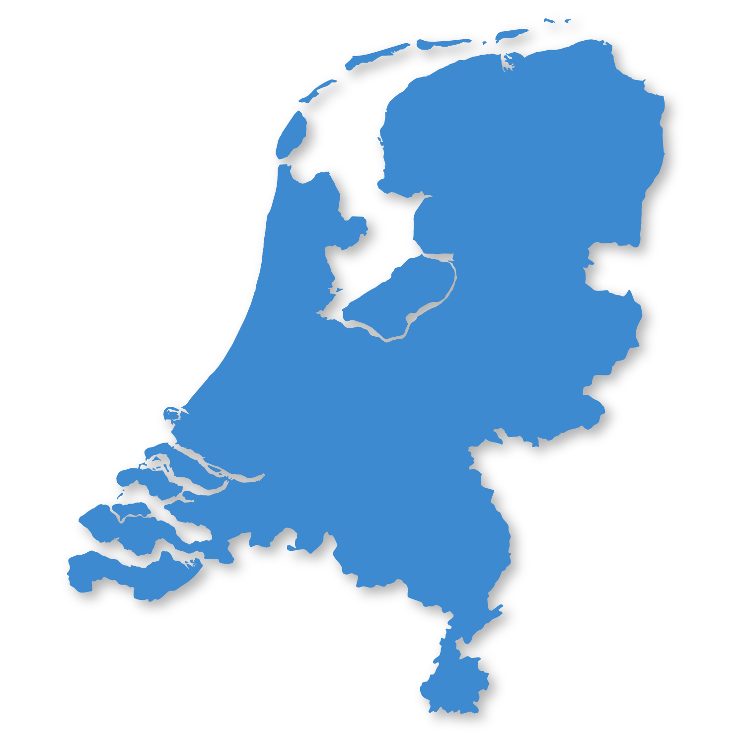 Nederland Dropshadow 2X Vierkant